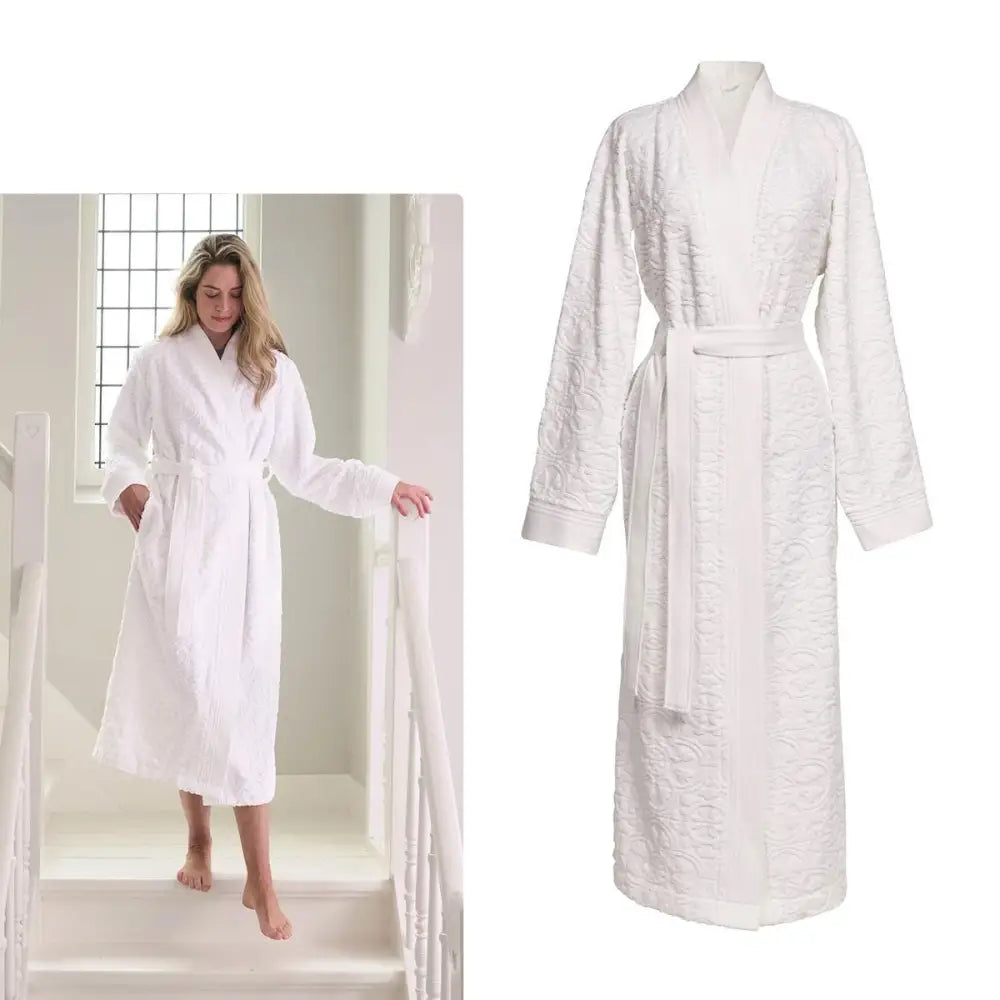 PIP Studio Mosaic de Pip White Cotton Bathrobe Medium - Home & Garden > Bathroom Accessories > Bath Towels & Robes