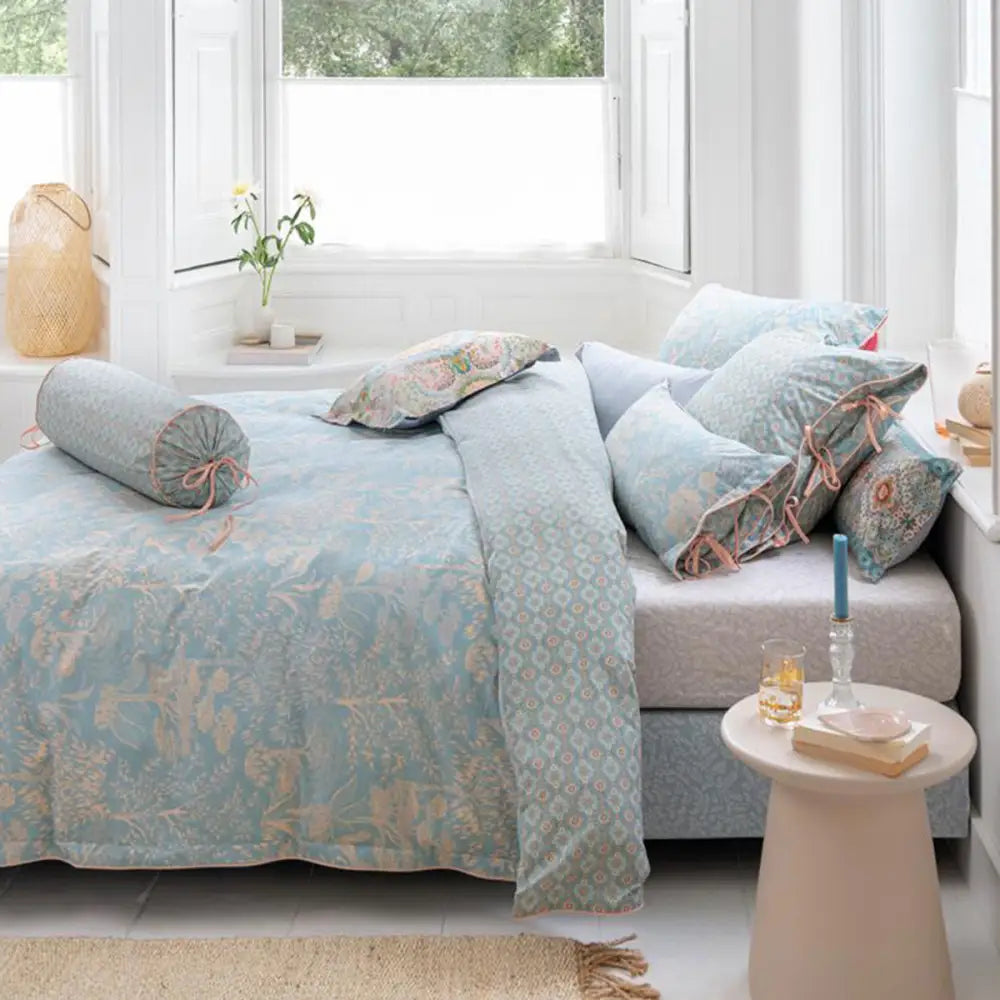 PIP Studio Origami Tree Light Blue Quilt Cover Set King - Home & Garden > Bedding