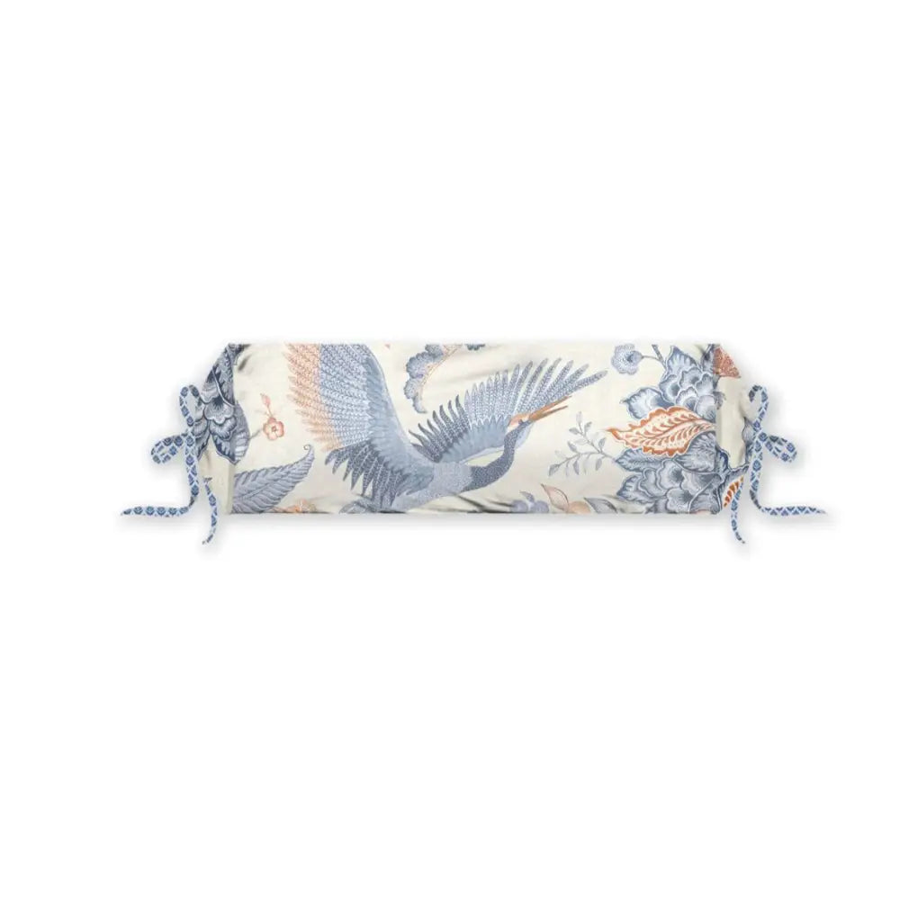 PIP Studio Royal Birds Blue Neckroll Cushion - Home & Garden > Bedding