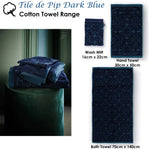 PIP Studio Tile de Pip Dark Blue Wash Mitt 16cm x 22cm - Home & Garden > Curtains > Curtains & Drapes