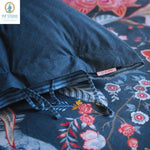 PIP Studio Tree of Life Dark Blue 100% Cotton Quilt Cover Set King - Home & Garden > Bedding