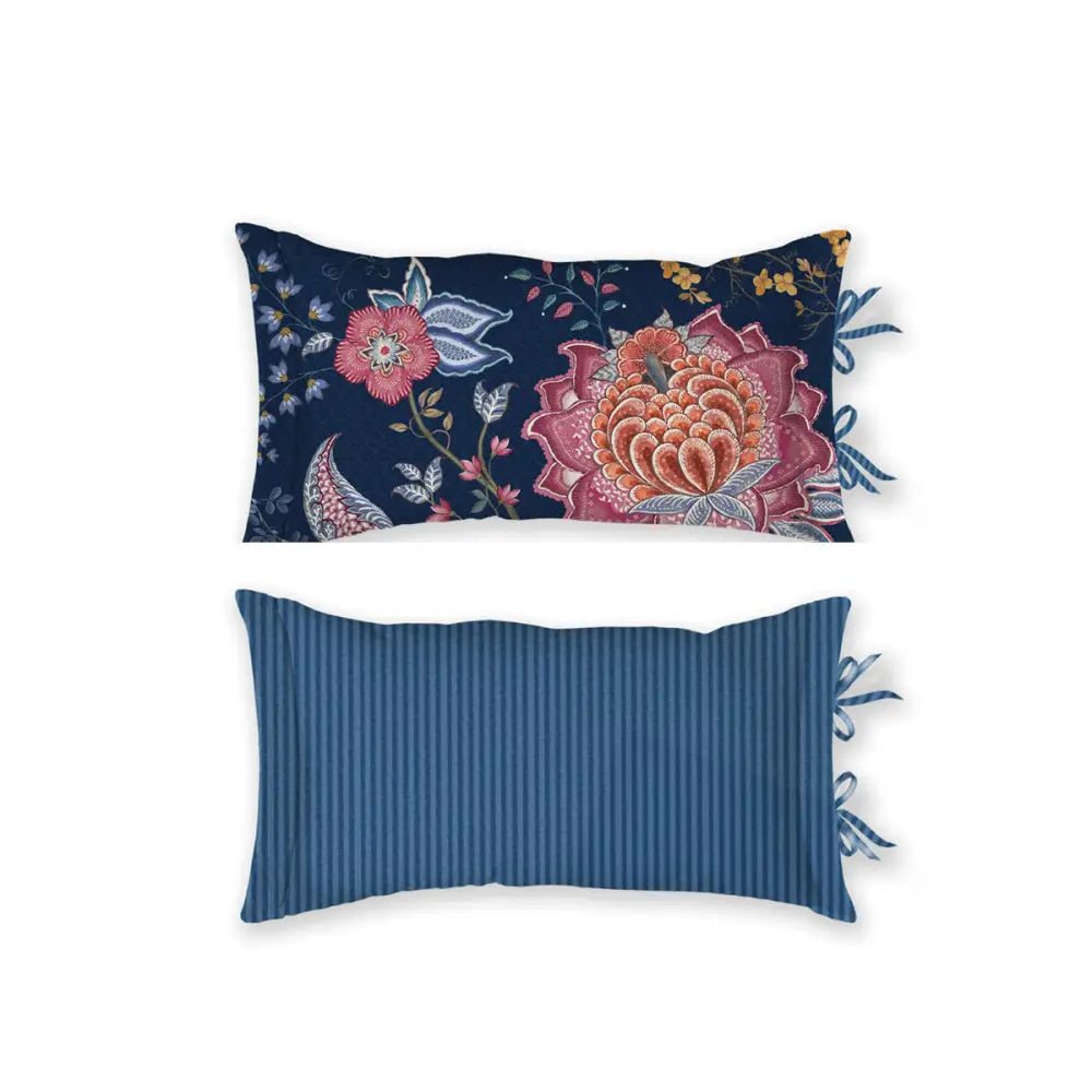 PIP Studio Tree of Life Dark Blue Oblong Cushion - Home & Garden > Bedding