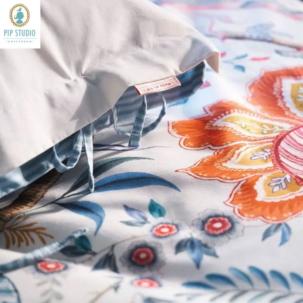PIP Studio Tree of Life White 100% Cotton Quilt Cover Set King - Home & Garden > Bedding