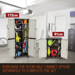 PLANTCRAFT Lockable Outdoor Storage Cabinet - Cupboard Garage Carport Shed - Furniture > Outdoor