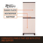 PlantCraft Outdoor Storage Cabinet Cupboard Garage Tool Waterproof Backyard Shed - Furniture > Outdoor