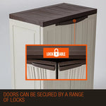 PLANTCRAFT Outdoor Storage Cabinet Lockable Cupboard Shed Carport Garage - Furniture > Outdoor