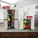PLANTCRAFT Outdoor Storage Cabinet Lockable Cupboard Shed Carport Garage - Furniture > Outdoor