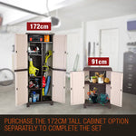 PlantCraft Outdoor Storage Cabinet Waterproof Cupboard Garage Backyard Tool Shed - Furniture > Outdoor