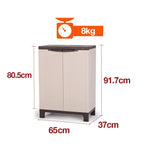 PlantCraft Outdoor Storage Cabinet Waterproof Cupboard Garage Backyard Tool Shed - Furniture > Outdoor