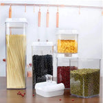 Plastic Food Storage Container Set Easy Lock Lids Pantry Organization White - Home & Garden > Storage