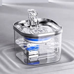 Plug-in Pet Water Fountain with USB Interface and Filter Set – Transparent Design (Standard Package) - Pet Care > Cat
