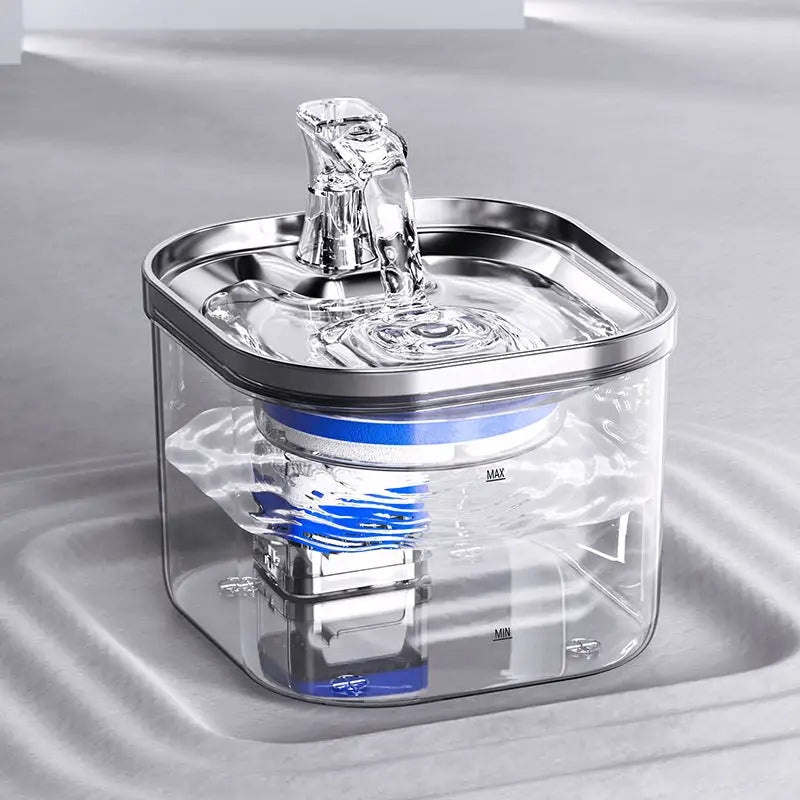 Plug-in Pet Water Fountain with USB Interface and Filter Set – Transparent Design (Standard Package) - Pet Care > Cat