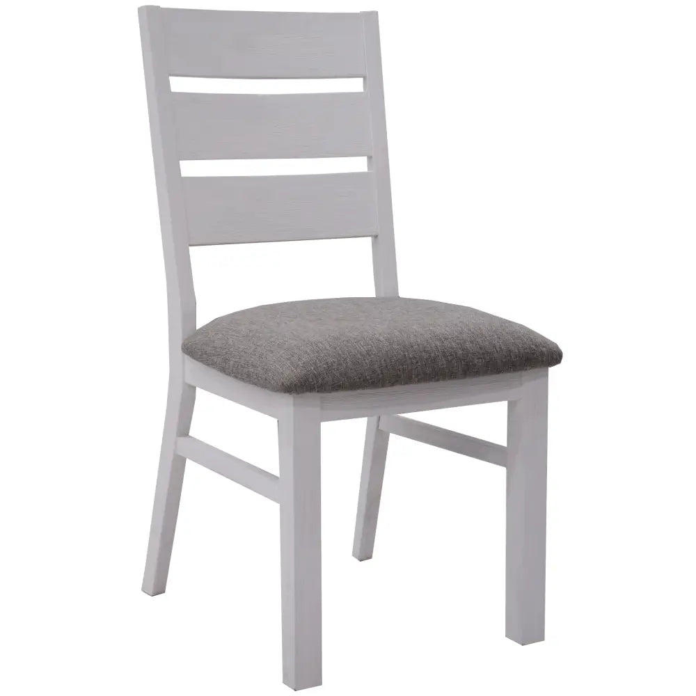 Plumeria 9pc Dining Set 225cm Table 8 Chair Solid Acacia Wood - White Brush - Furniture > Dining