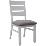 Plumeria 9pc Dining Set 225cm Table 8 Chair Solid Acacia Wood - White Brush - Furniture > Dining