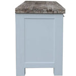 Plumeria ETU Entertainment TV Unit 176cm 2 Door Solid Acacia Timber -White Brush - Furniture > Living Room