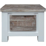 Plumeria Lamp Side Table Laptop Desk Bedside Sofa End Tables - White Brush - Furniture > Living Room