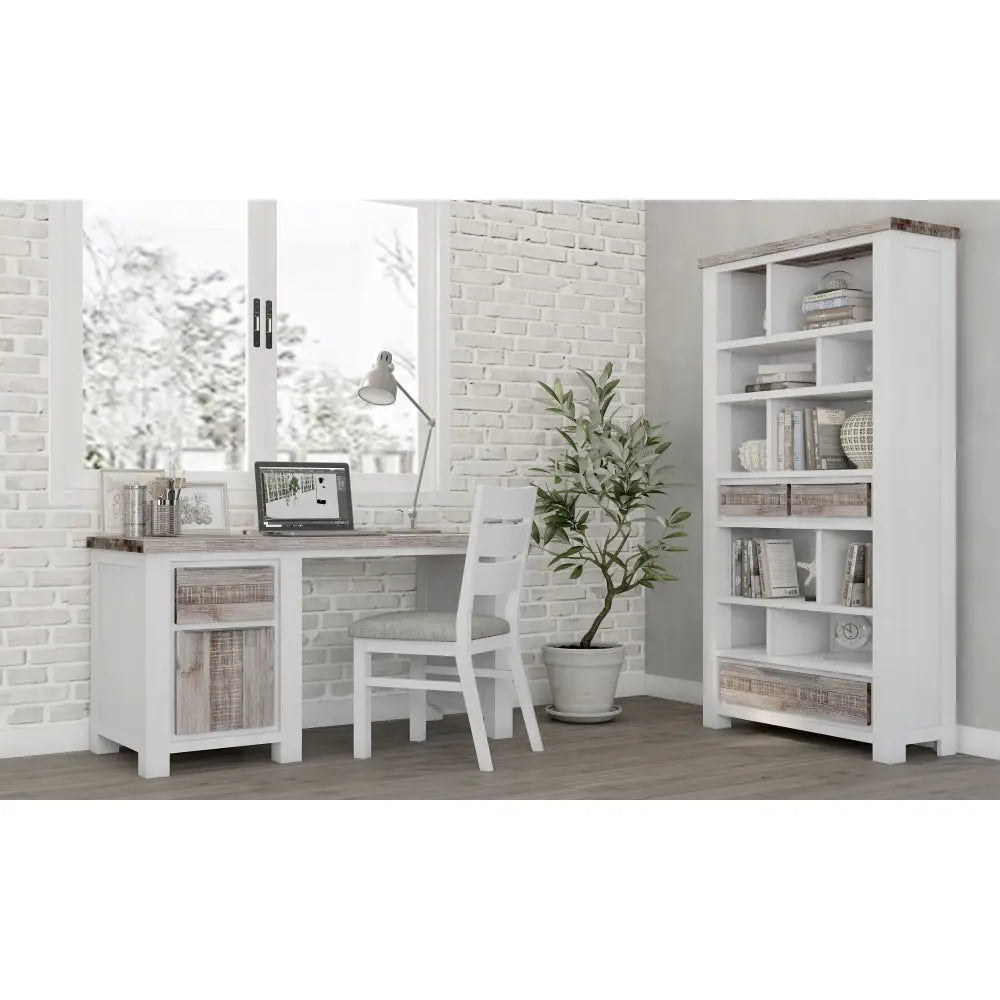 Plumeria Study Computer Desk 150cm Office Executive Table Solid Acacia Wood - Furniture > Office