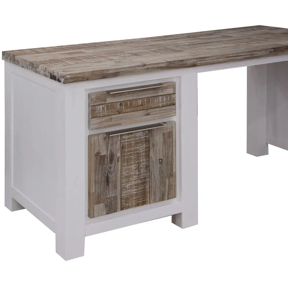 Plumeria Study Computer Desk 150cm Office Executive Table Solid Acacia Wood - Furniture > Office