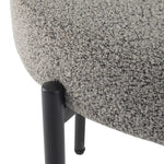 Plush Boucle Cushioned Elsa Dining Chairs in Slate Grey - Furniture > Dining > Kitchen & Dining Chairs