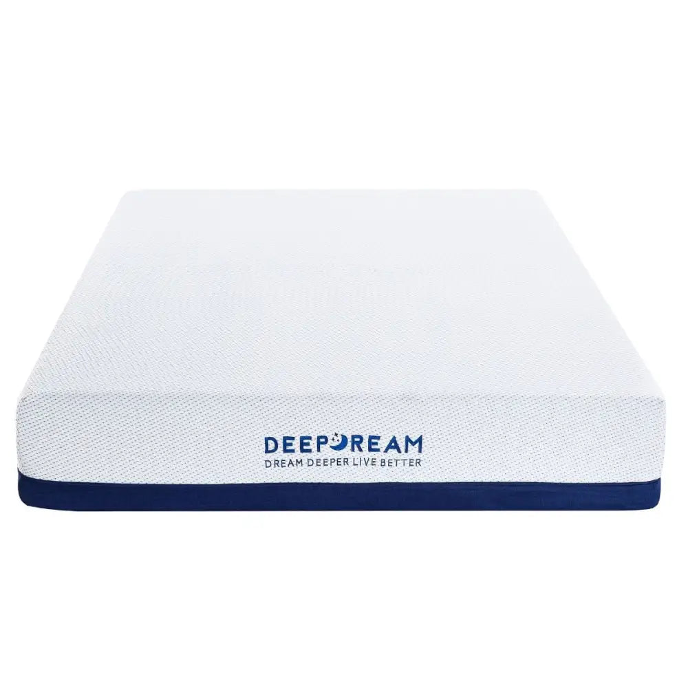 Plush Knitted Organic Cotton Memory Foam Mattress Double - Furniture > Mattresses