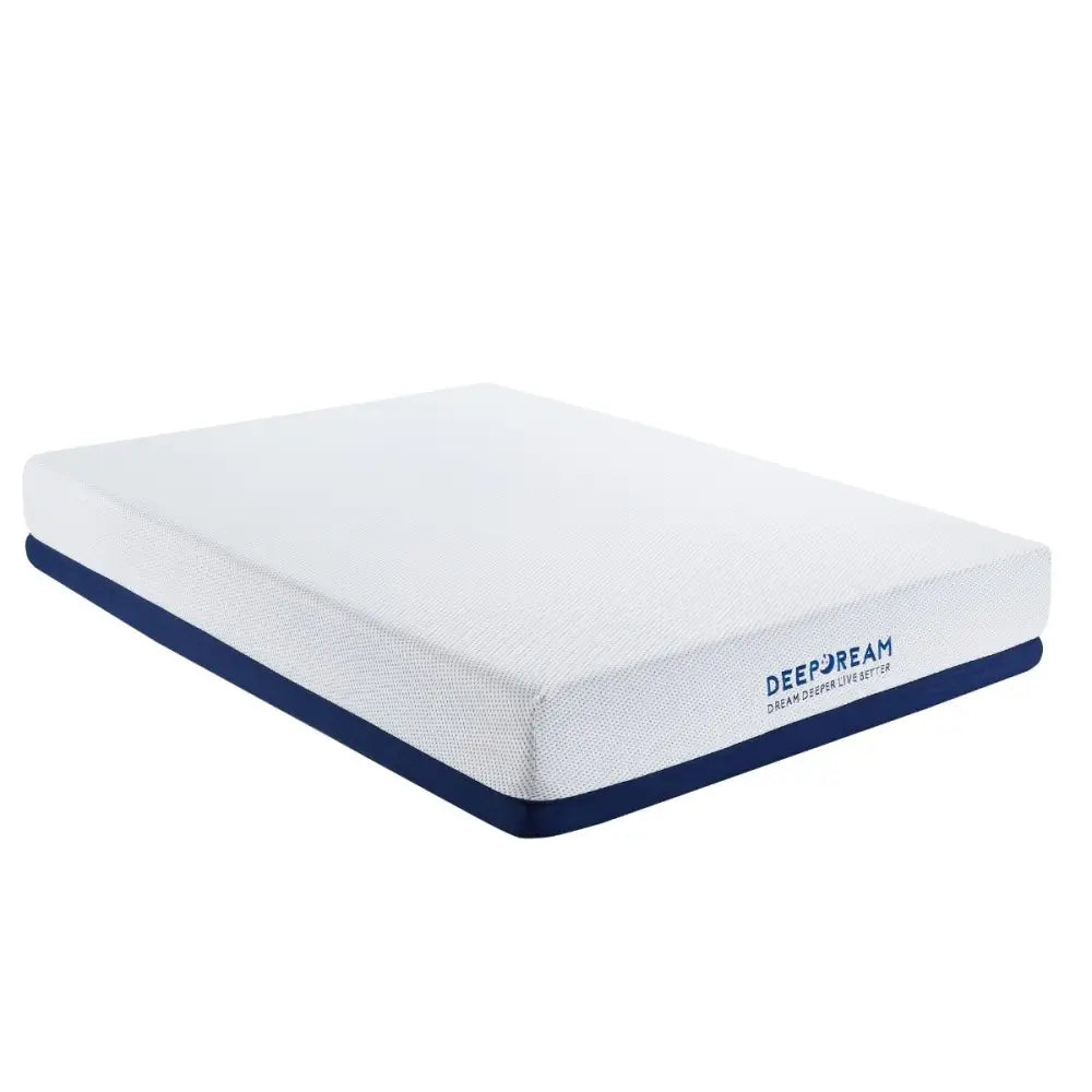 Plush Knitted Organic Cotton Memory Foam Mattress Double - Furniture > Mattresses