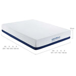 Plush Knitted Organic Cotton Memory Foam Mattress Double - Furniture > Mattresses