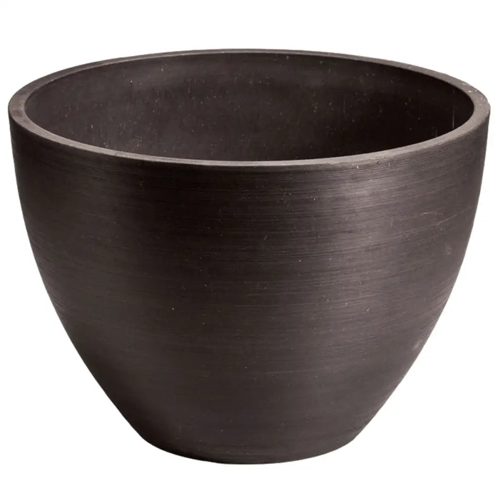 Polished Black Planter Bowl 30cm - Home & Garden > Firepits > Fire Pits