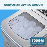 POLYCOOL 12KG Electric Ice Cube Maker Portable 2L Automatic Machine Silver - Appliances > Kitchen Appliances