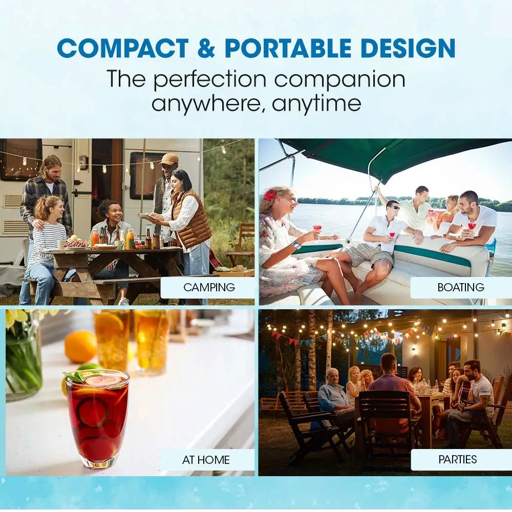 POLYCOOL 12KG Electric Ice Cube Maker Portable 2L Automatic Machine Silver - Appliances > Kitchen Appliances