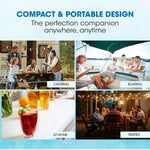 POLYCOOL 12KG Electric Ice Cube Maker Portable 2L Automatic Machine Silver - Appliances > Kitchen Appliances