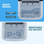 POLYCOOL 12KG Electric Ice Cube Maker Portable 2L Automatic Machine Silver - Appliances > Kitchen Appliances