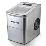 POLYCOOL 12KG Electric Ice Cube Maker Portable 2L Automatic Machine Silver - Appliances > Kitchen Appliances