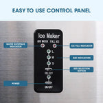 POLYCOOL 3.2L Electric Ice Cube Maker Portable Automatic Machine w/ Scoop Silver - Appliances > Kitchen Appliances
