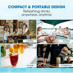 POLYCOOL 3.2L Electric Ice Cube Maker Portable Automatic Machine w/ Scoop Silver - Appliances > Kitchen Appliances