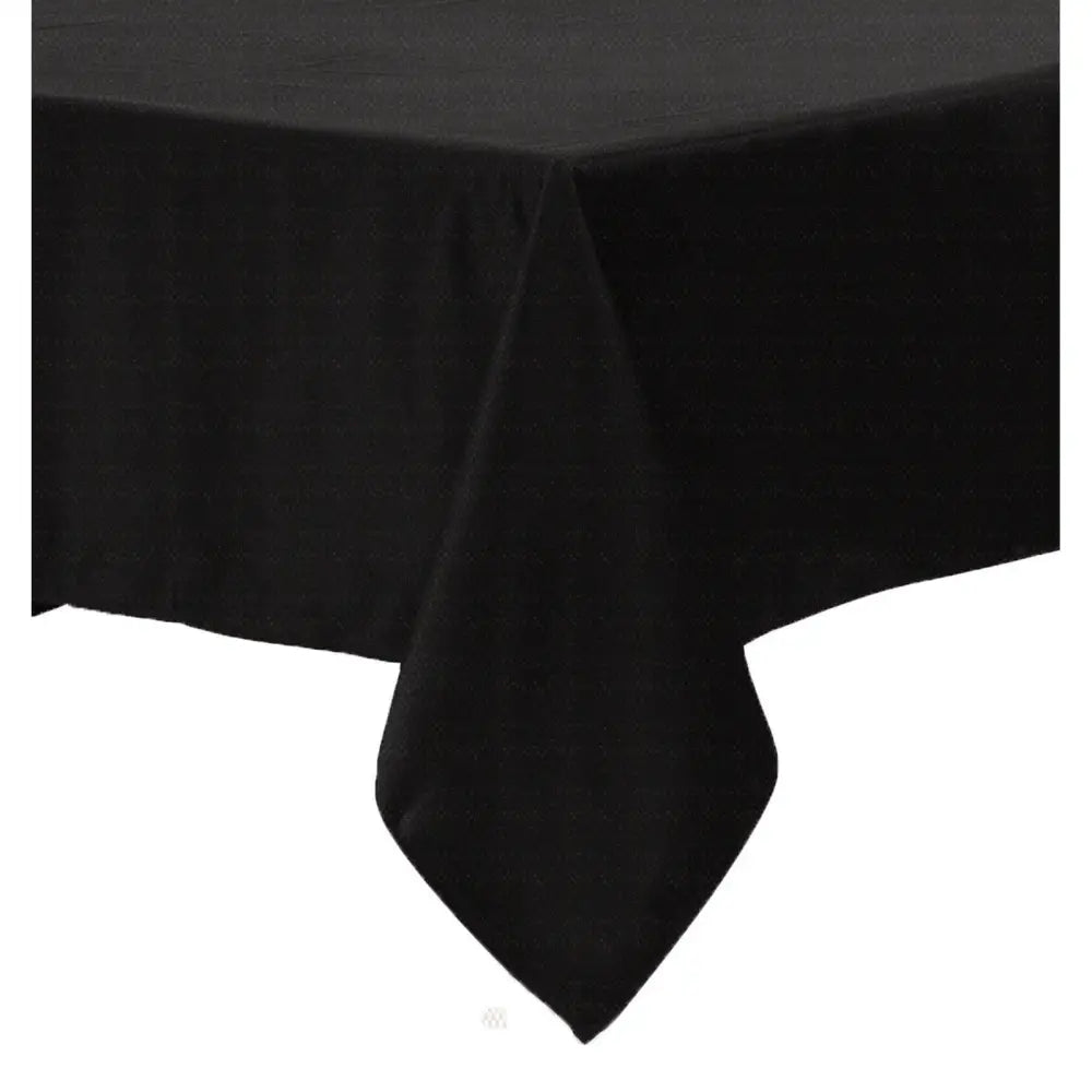 Polyester Cotton Tablecloth Black 160 x 270 cm - Home & Garden > Kitchenware