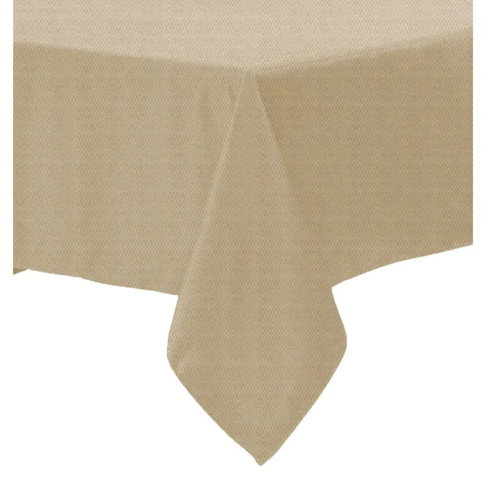 Polyester Cotton Tablecloth Latte 180 x 310 cm - Home & Garden > Kitchenware