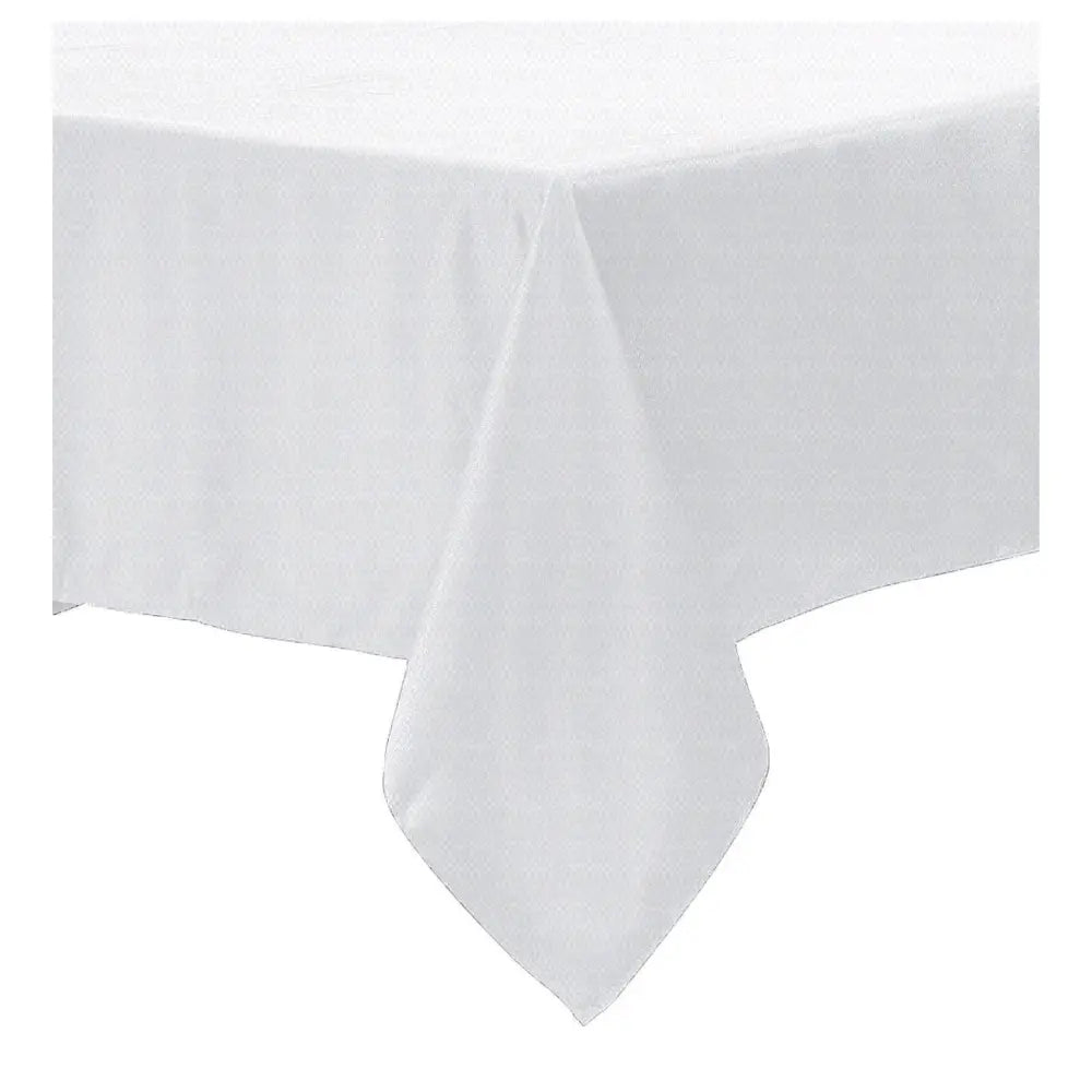 Polyester Cotton Tablecloth White 160 x 310 cm - Home & Garden > Kitchenware