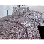 Polyester Cotton Zebra Quilt Cover Set Double - Home & Garden > Bedding