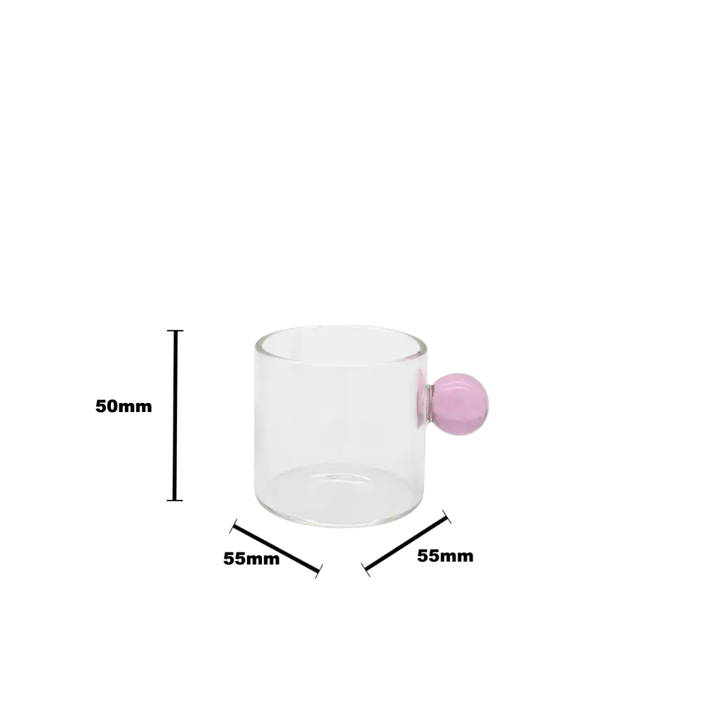 PomPon Mini Cup - 90ml pink - Home & Garden > Decor