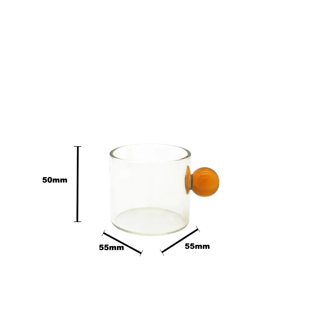 PomPon Mini Cup - 90ml yellow - Home & Garden > Decor