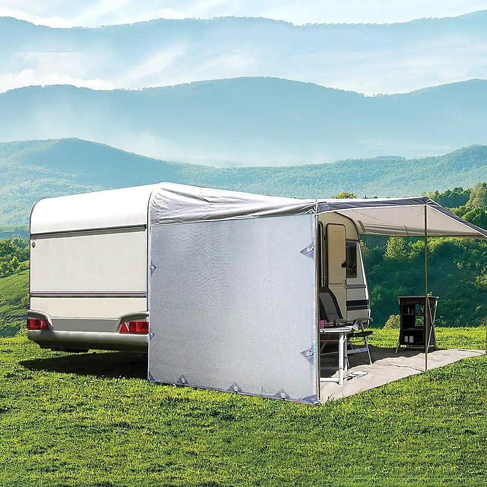 Pop Top Caravan Privacy Screen Sun Shade Side Extension 2.1 x 1.8m - Home & Garden > Shading