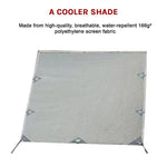 Pop Top Caravan Privacy Screen Sun Shade Side Extension 2.1 x 1.8m - Home & Garden > Shading