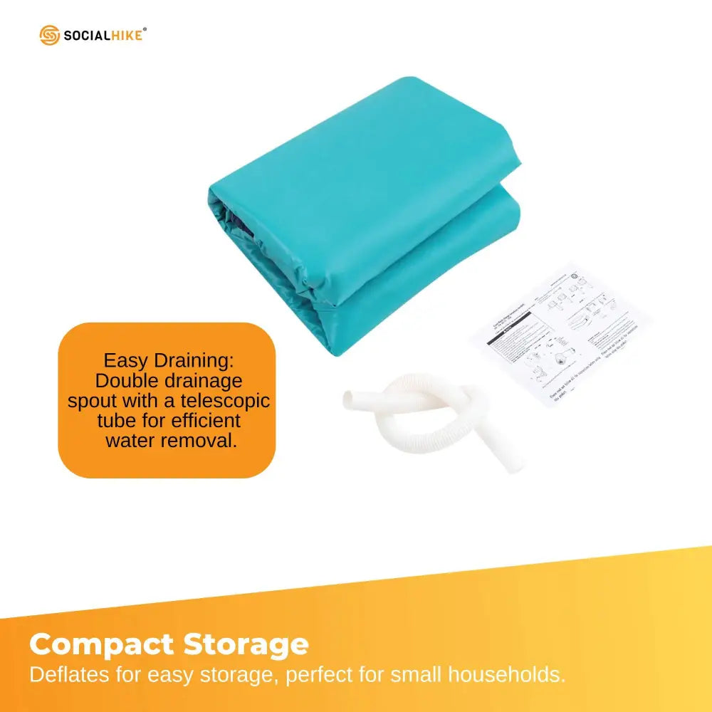 Portable Bathtub and Wireless Pump - Inflatable Foldable Collapsible Adult Tub - Home & Garden > Decor > Vases & Table