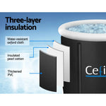 Portable Ice Bath Tub 75X75CM Inflatable Cold Water Folding Bathtub Spa Massage - Furniture > Bathroom > Bathtubs