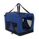 Portable Soft Dog Cage Crate Carrier L BLUE - Pet Care > Dog Supplies > Dog Playpens & Gates