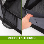 Portable Soft Dog Cage Crate Carrier L GREY - Pet Care > Dog Supplies > Dog Playpens & Gates