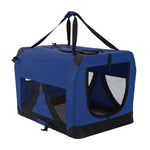Portable Soft Dog Cage Crate Carrier XL BLUE - Pet Care > Dog Supplies > Dog Playpens & Gates
