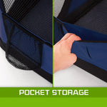 Portable Soft Dog Cage Crate Carrier XL BLUE - Pet Care > Dog Supplies > Dog Playpens & Gates