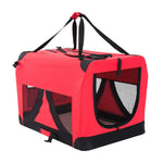 Portable Soft Dog Cage Crate Carrier XL RED - Pet Care > Dog Supplies > Dog Playpens & Gates
