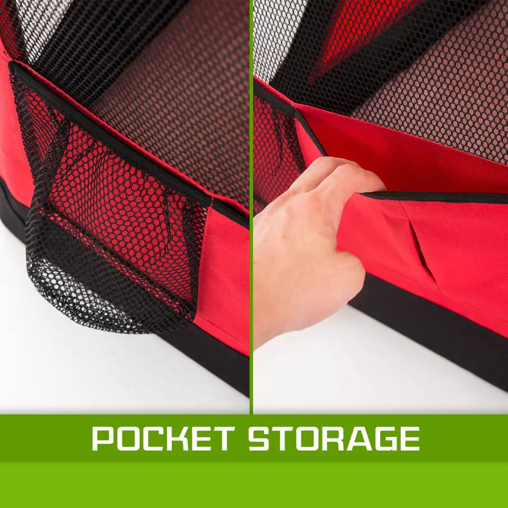 Portable Soft Dog Cage Crate Carrier XL RED - Pet Care > Dog Supplies > Dog Playpens & Gates